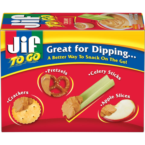 Jif To Go Creamy Peanut Butter Cup, 12 Ounce -- 6 per case