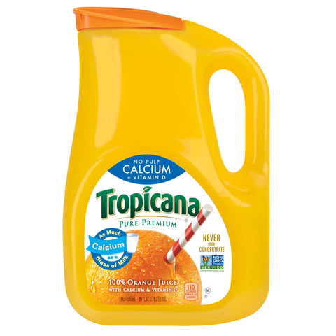 Tropicana Pure Premium JUICE ORANGE & CALCIUM PLASTIC BOTTLE