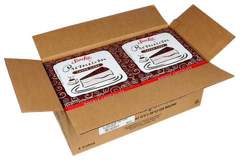 Cake Layer Double Chocolate Premium Un-cut Round Iced 9
