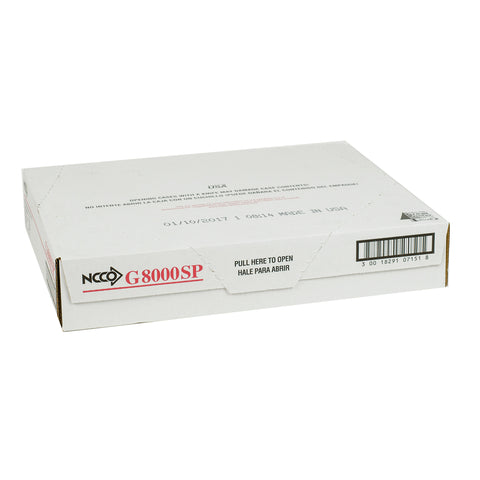 National Checking Company Interleaving Carbon Guest Check Board - 2 Part Gold, 16 Line, 3.4 x 6.75 inch -- 10 per case.