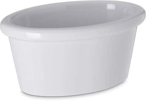 Carlisle RAMEKIN MELAMINE OVAL WHITE
