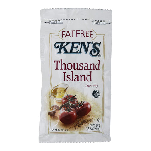 Ken's Foods DRESSING THOUSAND ISLAND FAT FREE SINGLE SERVE POUCH