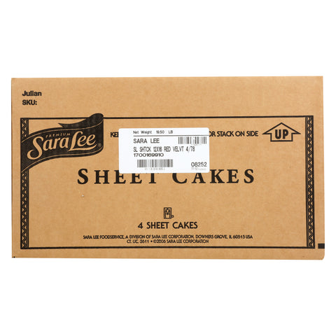 Sara Lee Frozen CAKE RED VELVET SHEET ICED 12X16