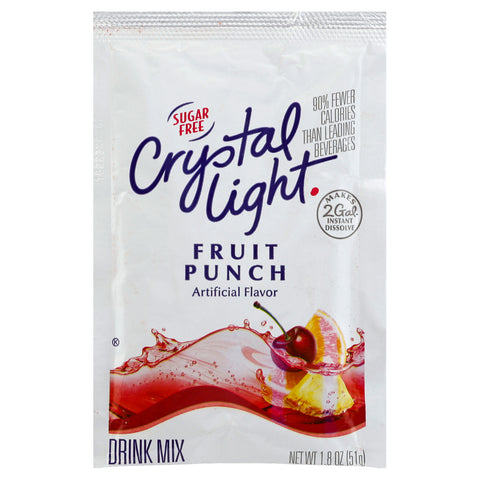 Crystal Light Fruit Punch 12 Envelopes Per Case - Each Makes 2 Gallons