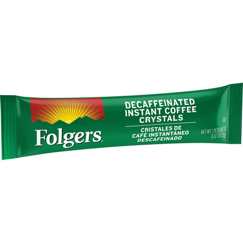 Folgers Decaffeinated Instant Coffee, 0.42 Ounce -- 12 per case.