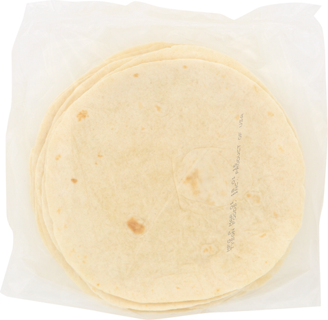 Tortilla Flour White Heat-pressed 6.25