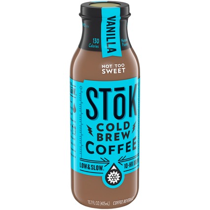 Stok DRINK COFFEE COLD BREWED VANILLA GLASS BOTTLE