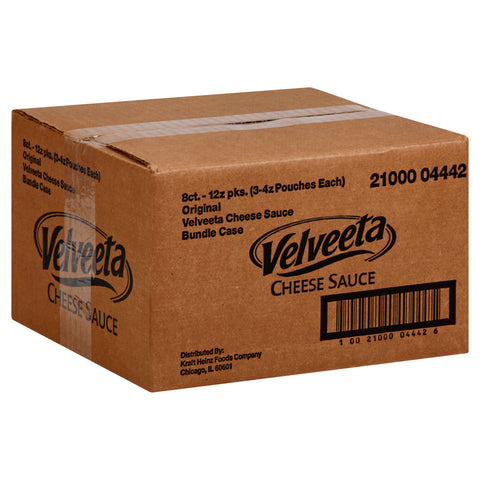 Velveeta Original Processed Cheese Sauce Pouch, 12 Ounce -- 8 per case.