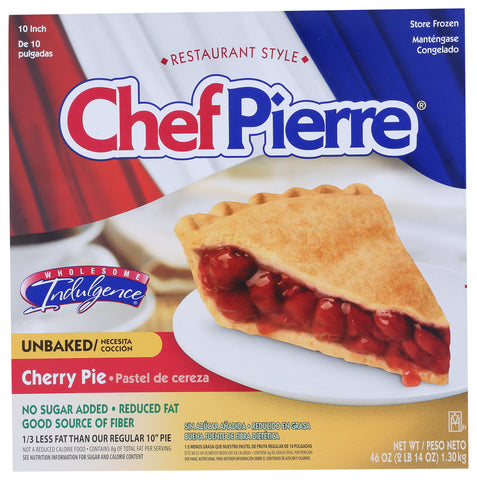Chef Pierre PIE CHERRY 1/3 REDUCED FAT & NSA CHERRY 10