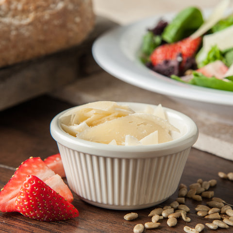 Carlisle RAMEKIN PLASTIC FLUTED MELAMINE BONE 3 OZ
