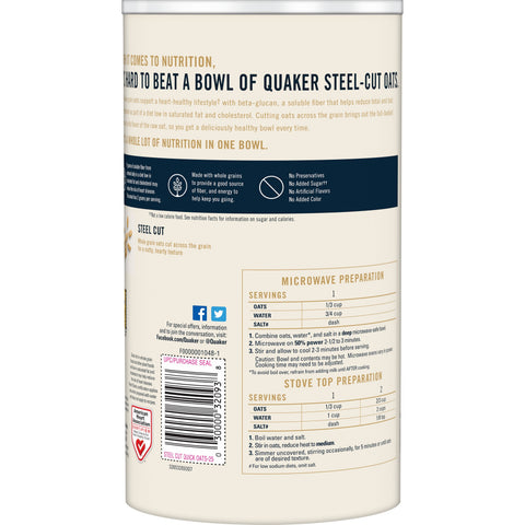 Quaker® OAT STEEL CUT QUICK
