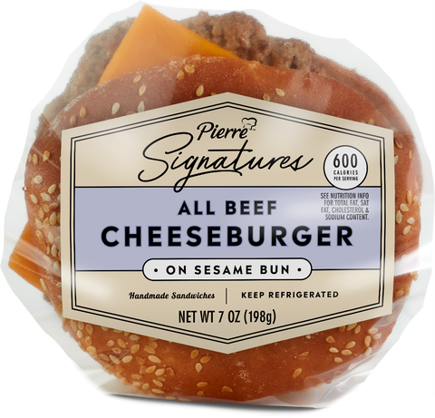 Burger Cheeseburger Signature Microwaveable Bun 7 Oz 12310