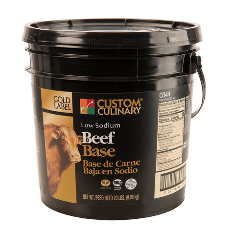 Custom Culinary Gold Label Beef Base, 20 Pound.