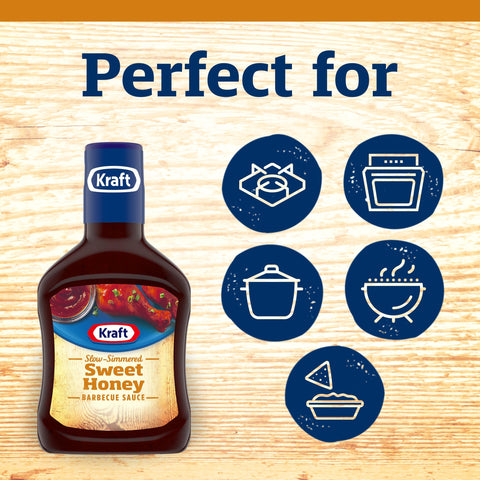 Kraft Sweet Honey Barbecue Sauce, 18 Ounce -- 12 per case