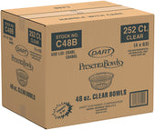 PresentaBowls® BOWL PLASTIC CLEAR 48 OZ