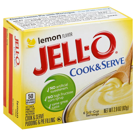 Jell-O PUDDING & PIE MIX LEMON COOK & SERVE