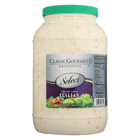 Ventura Foods Classic Gourmet Select Creamy Garlic Italian Salad Dressing, 4 Gallon.