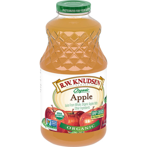 R.W. Knudsen Organic Apple Juice, 32 Fluid Ounce -- 6 per case