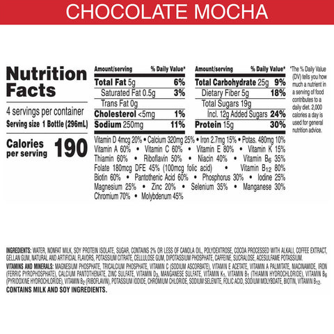 Kellogg's® DRINK SPECIAL K PROTEIN™ CAFE-INSPIRED SHAKES CHOCOLATE MOCHA