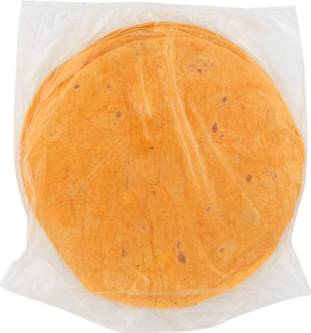 Mexican Original® TORTILLA FLOUR CHEESE JALAPENO PRESSED 10