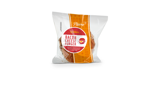 Advance Pierre Jumbo Bacon Cheeseburger, 6 Ounce -- 12 per case.