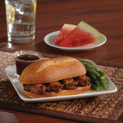 Advancepierre™ BEEF SUPER RIB™BEEF RIB PATTIE WITH BUILT-IN BBQ SAUCE 2.61 OZ 10000004505