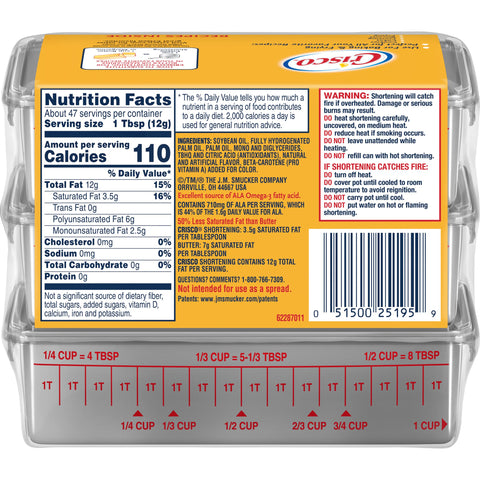 Crisco® OIL SHORTENING BUTTER STICK