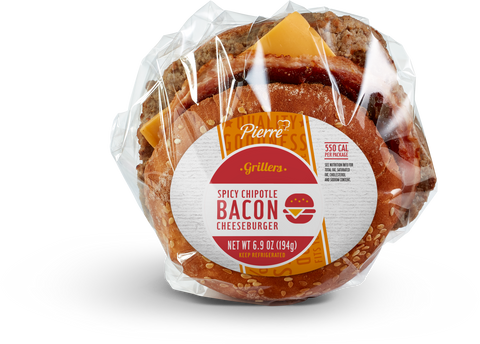Pierre® SANDWICH JUMBO CHIPOTLE BBQ BACON CHEESEBURGER 6.85 OZ 10000000901