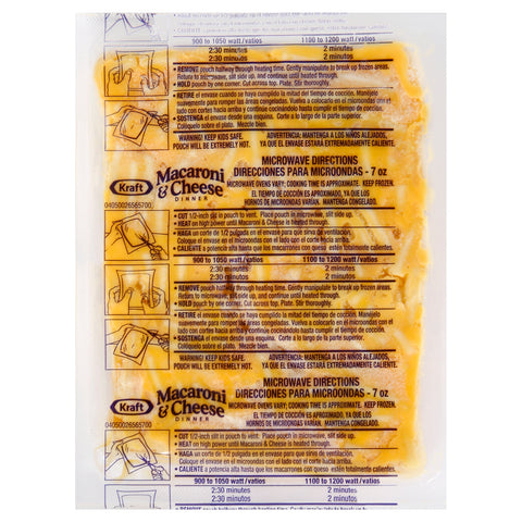 Kraft MACARONI & CHEESE POUCH FROZEN 7 OZ