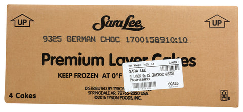 Cake Layer Iced German Chocolate Premium Un-cut Round 9
