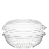 PresentaBowls® BOWL PLASTIC CLEAR W/ DOME LID 24 OZ