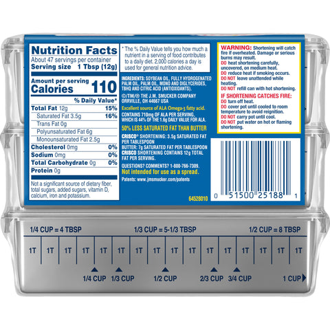 Crisco® OIL FRYING ALL PURPOSE STICK SHORTENING