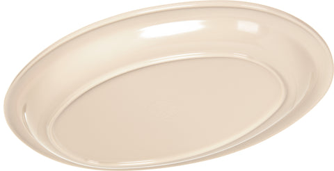 Carlisle PLATTER TRAY OVAL KINGLINE™ MELAMINE TAN 13.5X9.75