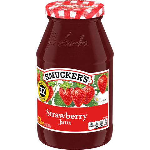 Jam Strawberry Glass Jar