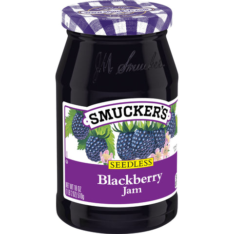 Smucker's® JAM BLACKBERRY SEEDLESS GLASS JAR