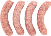 Bratwurst Link American-style Raw 4:lb 5.5