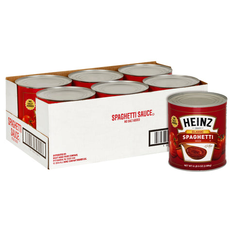 Heinz No Salt Spaghetti Sauce, 104 Ounce -- 6 per case.