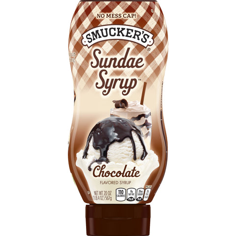 Smuckers Chocolate Sundae Syrup, 20 Ounce -- 12 per case.