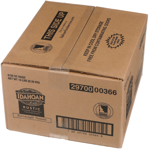 Idahoan Rustic Homestyle Russets Mashed Potatoes, 28 Ounce Pouch -- 8 per case