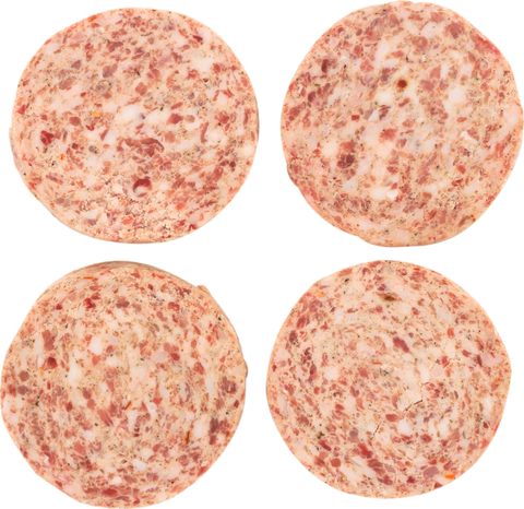 Jimmy Dean Wide Butchers Recipe Stuffed/Sliced Sausage Patties, 3 Ounce -- 64 per case.