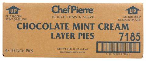 Chef Pierre PIE CHOCOLATE MINT CREAM LAYER W/ DOMES 10