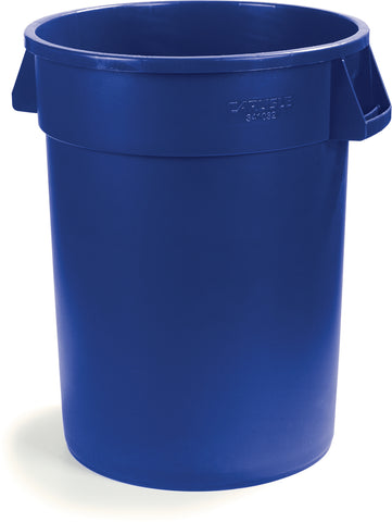 Carlisle CONTAINER WASTE BRONCO™ ROUND WASTE BIN BLUE 55 GAL