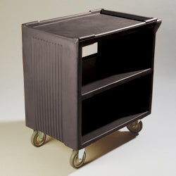 Carlisle SERVICE CART PLASTIC 3 SHELF BLACK 33X20