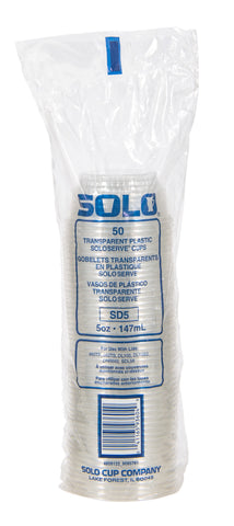 Solo Clear PET Sundae Cup, 5 Ounce Capacity -- 1000 per case
