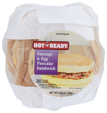 Hot 'n' Ready® SANDWICH SAUSAGE AND EGG PANCAKE 10000003965