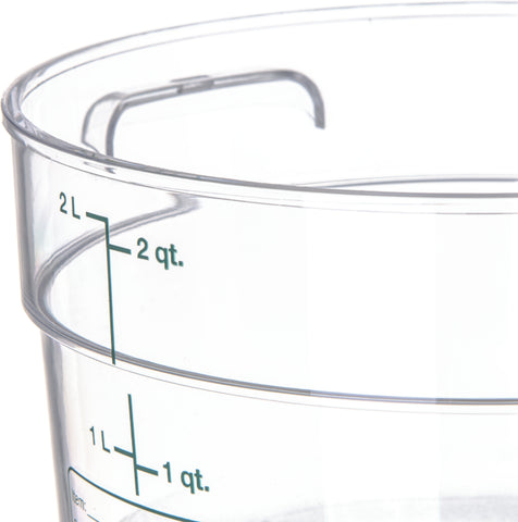 StorPlus™ CONTAINER ROUND PLASTIC CLEAR 2 QT