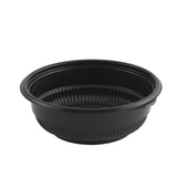 Bowl Plastic Black Microwaveable M5816b 12 Oz