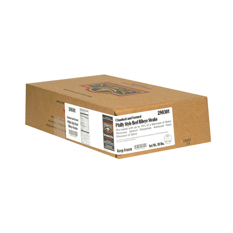 Advance Food Traditional Lightly Marinated Ribeye Flat Steak, 3 Ounce -- 53 per case.