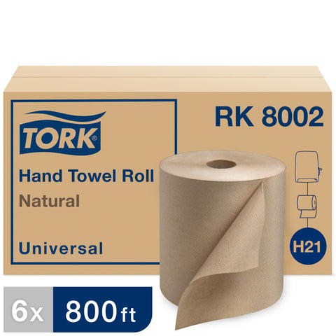 Don Brand TOWEL HAND ROLL HARDWOUND NATURAL 1-PLY 7.9