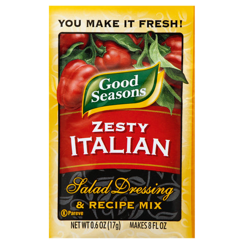 Good Seasons Zesty Italian Dressing Mixed, 0.6 Ounce -- 24 Case